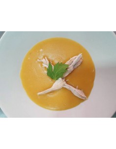 Puré de verdura y pollo