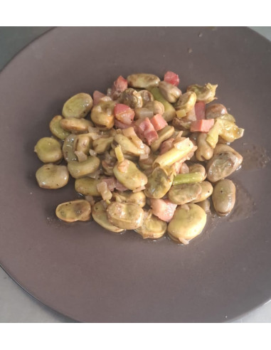 Habas con jamon