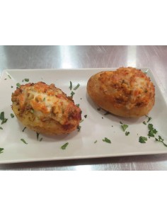 Patatas rell. verdura jamón...